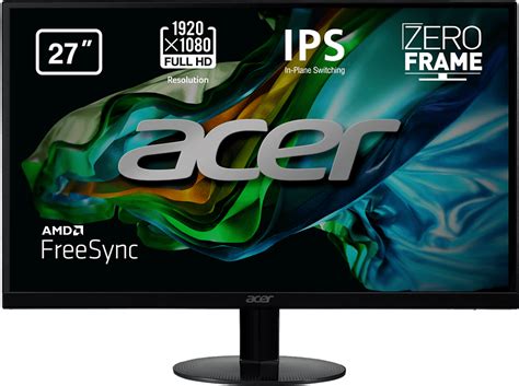 Monitor Acer SA270Abi 27 Full HD 75Hz HDMI 60Hz VGA Tiempo De