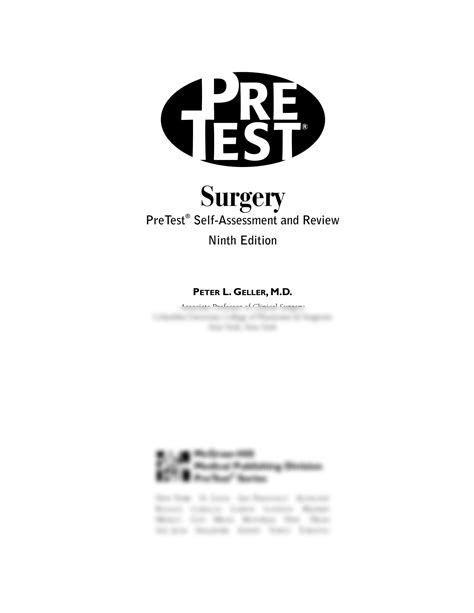 Solution Usmle Pretest Surgery Peter L Geller 9ed Studypool