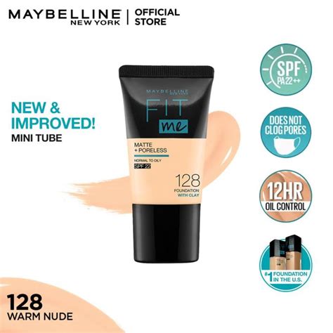 Maybelline New York Fit Me Matte Poreless Liquid Foundation Ml Tube Warm Nude For
