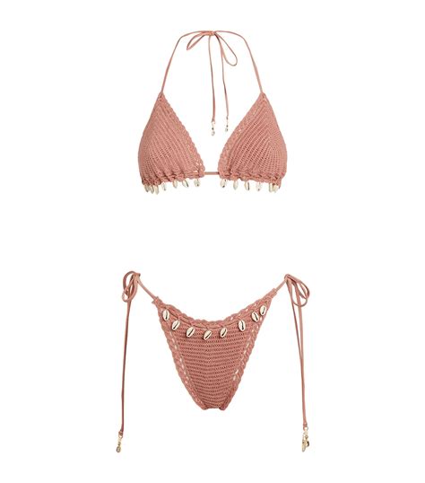 Zimmermann Cassia Crochet Bikini Harrods Us