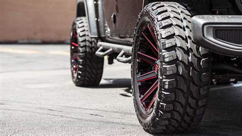 Buy Fuel Wheels D643 Contra Gloss Black With Red Milled Off Road Rims