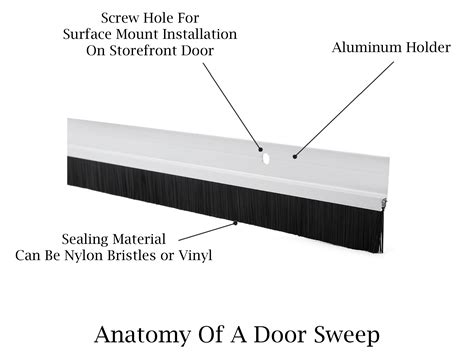 Types Of Storefront Door Bottom Sweeps Information Guide