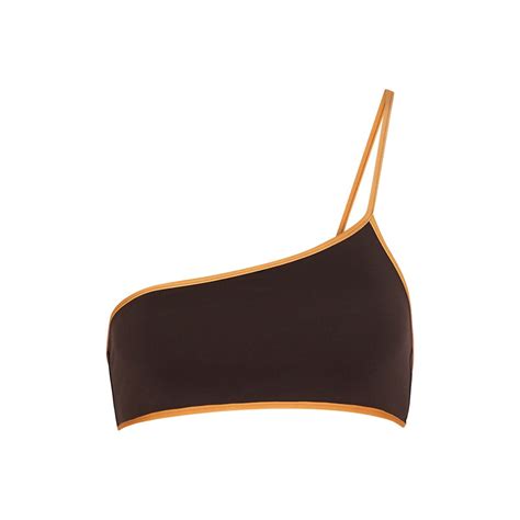 Jacquemus Jacquemus Le Haut De Maillot Maio Bikini Top Dark Brown