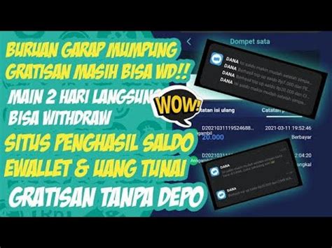 KALIAN WAJIB COBA CUMA DAFTAR DOANG DAPET 25 000 WEBSITE PENGHASIL