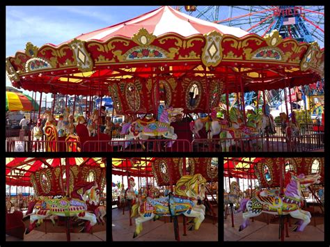 One Of Two Carousel At Coney Island Carousels Coney Island Places To