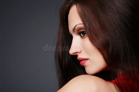 Fashion Model Brunette Girl Beauty Portrait Of Woman With Professional