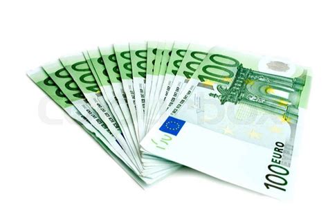 Euro Banknoten Auf Einem Wei En Hintergrund Stockfoto Colourbox