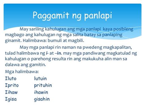 Halimbawa Ng Pangungusap Na May Tamang Panlaping Makadiwa