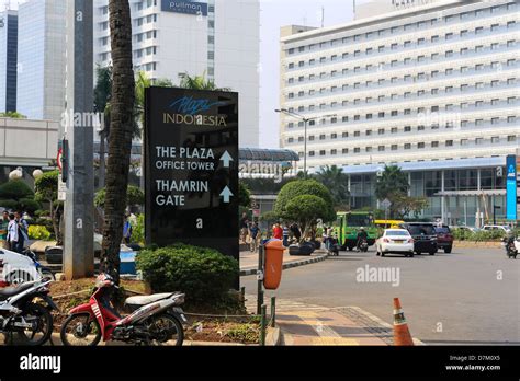 Entrence Sign Of Plaza Indonesia Jalan Thamrin Jakarta City Center