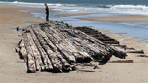 Photos Mysterious Shipwreck Found On Outer Banks Beach Resurfaces