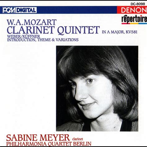 Mozart Clarinet Quintet Weber Küffner Introduction Theme