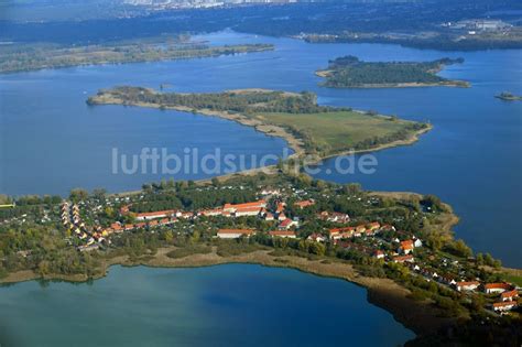 Luftbild Kirchmöser Ortskern am Uferbereich Heiliger See Möserscher