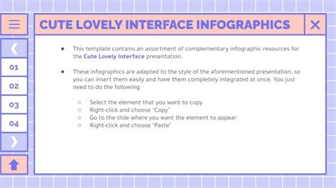 Cute Lovely Interface Infographics Google Slides PPT