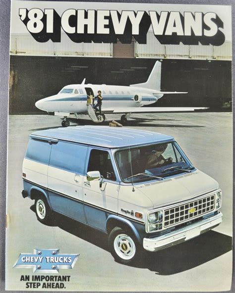 1981 Chevrolet Van Truck Brochure Sportvan Nomad Beauville Hi Cube Step