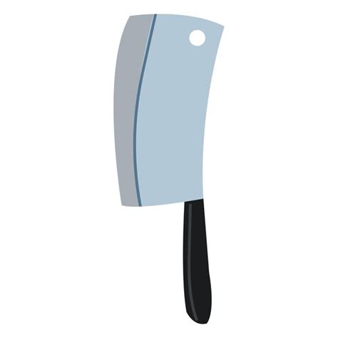 Cuchillo De Carnicero De Estilo De Dibujos Animados Vector Premium