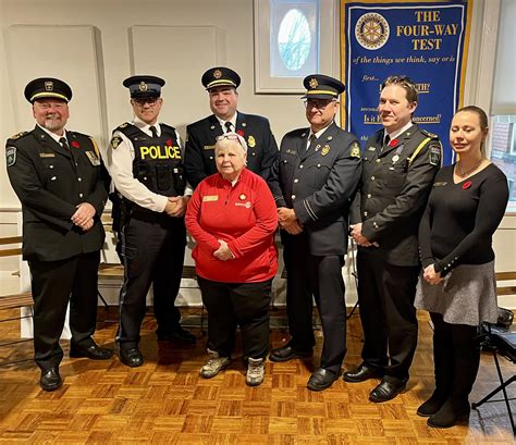 First Responders Recognition Rotary Club Of Gravenhurst