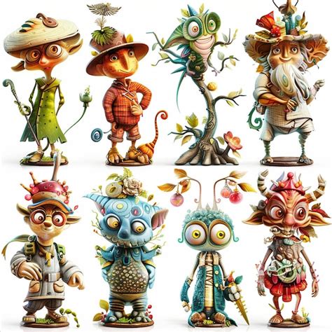 page  clockwork creatures vectors illustrations