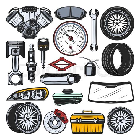 Auto Parts Vector At Vectorified Collection Of Auto Parts Vector