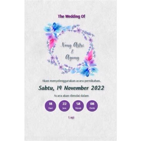 Jual Undangan Digital Weddings Party Murah Meriah Shopee Indonesia