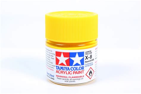 Pintura Acrilica 23ml X8 Lemon Yellow By Tamiya X 8 TRENES MX