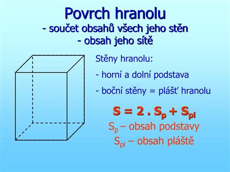 PPT Kolmé hranoly jejich objem a povrch PowerPoint Presentation