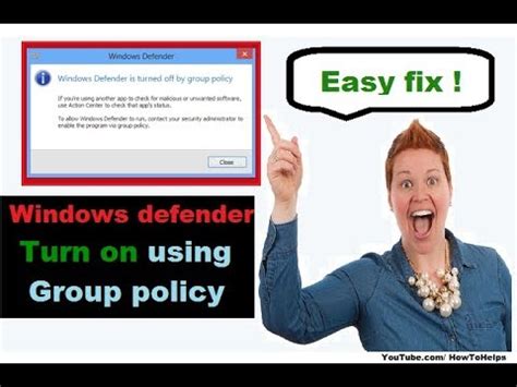 How To Fix Windows Defender This App Is Turned Off By Group Policy