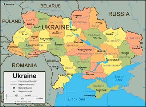 World Map Of Ukraine