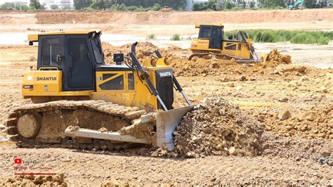 Best Special Ability Hard Bigger Dozer Pushing Gravel In Mud Activities