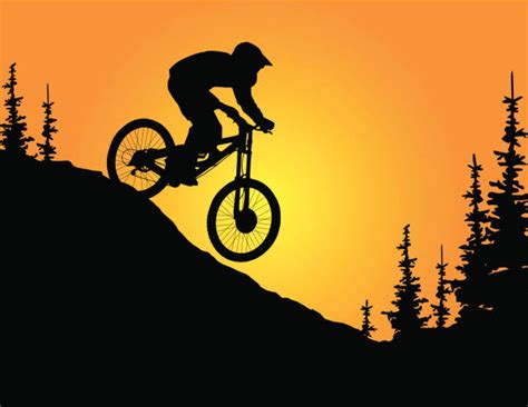 Mountain Biking Clip Art, Vector Images & Illustrations - iStock