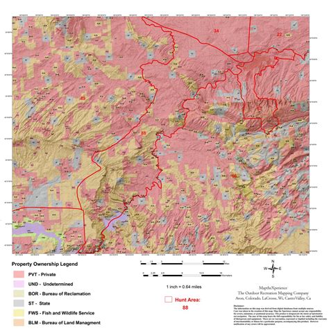 Wyoming Deer Hunt Area 88 Hunt Wyoming Map By Map The Xperience Avenza Maps