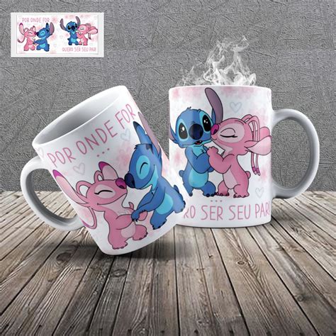 Caneca Lilo E Stitch Porcelana Importada Tipo Aaa Elo