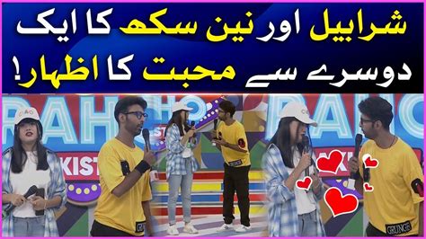 Nain Sukh Proposed Sharahbil In Live Show Khush Raho Pakistan Season