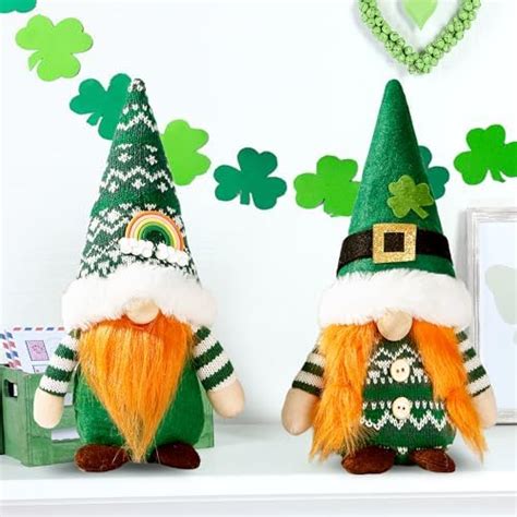 Amazon Sggvecsy 2 Pack St Patricks Day Gnome Plush Doll