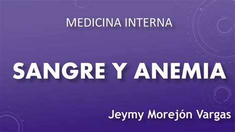 Sangre Y Anemia Ppt