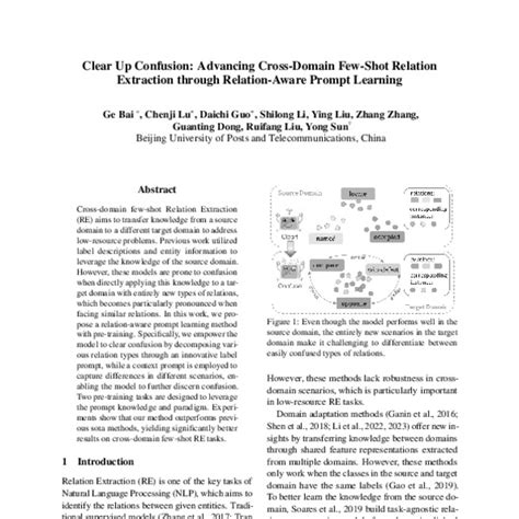 Clear Up Confusion Advancing Cross Domain Few Shot Relation Extraction