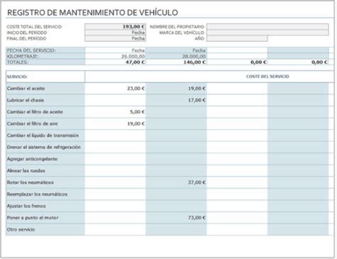 Plantilla Excel Para Taller Mec Nico Plantillasoffice Net 19551 The