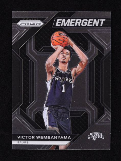 Victor Wembanyama Panini Prizm Emergent Rc Pristine Auction