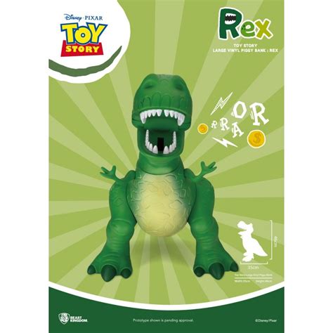 Tirelire Toy Story Rex Large Vinyl Piggy Bank Beast Kingdom