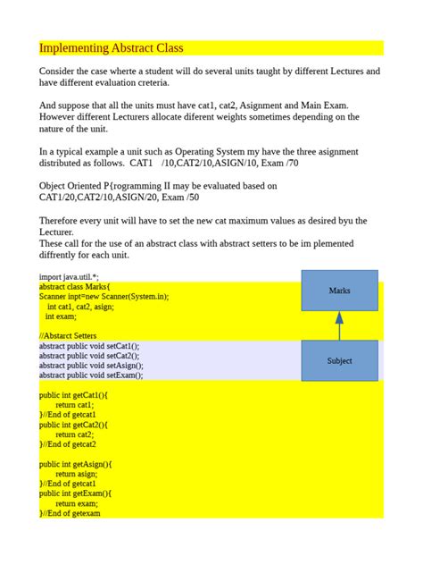 Abstract Class Example 1 Pdf