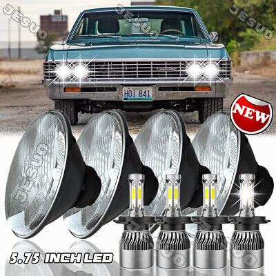 For Chevy Impala El Camino Led Headlights Hi Lo Beam Angle