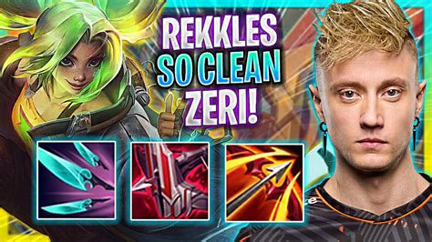 REKKLES IS SO CLEAN WITH ZERI FNC Rekkles Plays Zeri ADC Vs Lucian