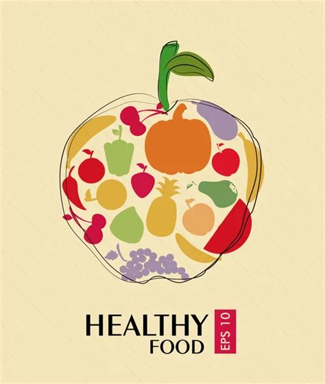 Healthy Food Design Stock Vector Image By Yupiramos