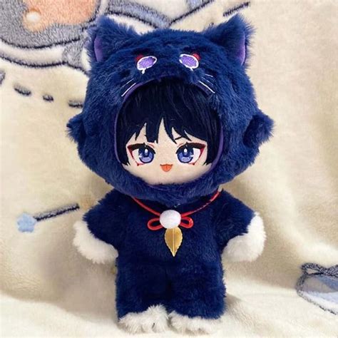 Genshin Scaramouche Plush Doll Cat Clothes Plush Dolls Plush Cat