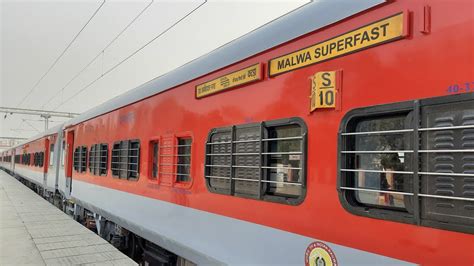 First Lhb Run Of Malwa Express Arriving Kurukshetra Jn With Brand