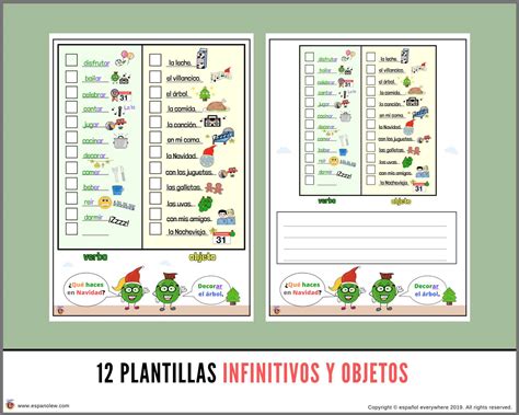 Actividades de Navidad con infinitivos y gustos Ideas para enseñar