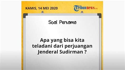 Soal Dan Jawaban SD Kelas 4 6 TVRI Kamis 14 Mei Apa Yang Bisa Kita