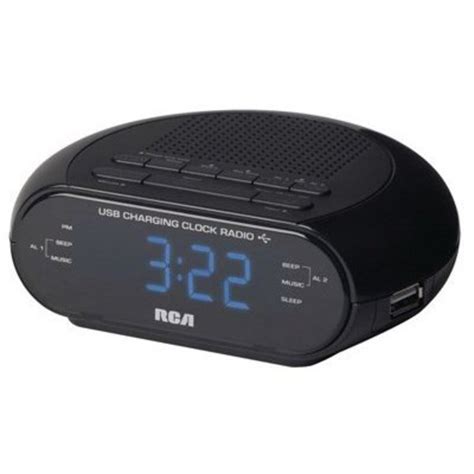 Audiovox Blk Usb Clock Radio Rc207a Zoro