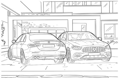 Mercedes-Benz Coloring Pages to for Kids - Free Printable Coloring Pages