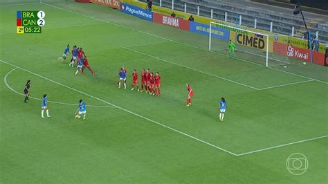 Vídeo Melhores momentos de Brasil 1 x 2 Canadá em amistoso da Seleção