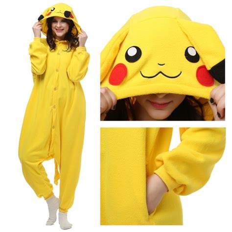 Pikachu Images Pokemon Pikachu Yellow Fleece Onesie